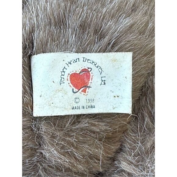 Tender Heart Treasures Fully Jointed Brown White Teddy Bear 18” 1998 Plush - Picture 3 of 7